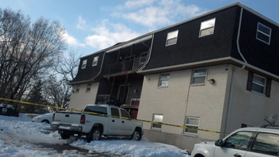 KCK apartment roof collapse