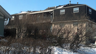 KCK apartment roof collapse