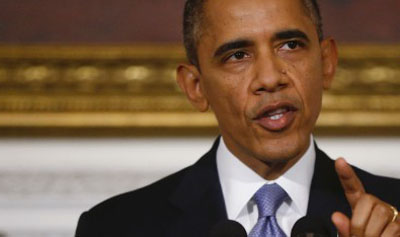 President Barack Obama spoke to the nation Thursday morning, calling for both parties to work together on a budget, immigration reform and other issues. Photo courtesy: CNN.