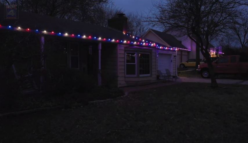 Picture of holiday lights during pandemic
