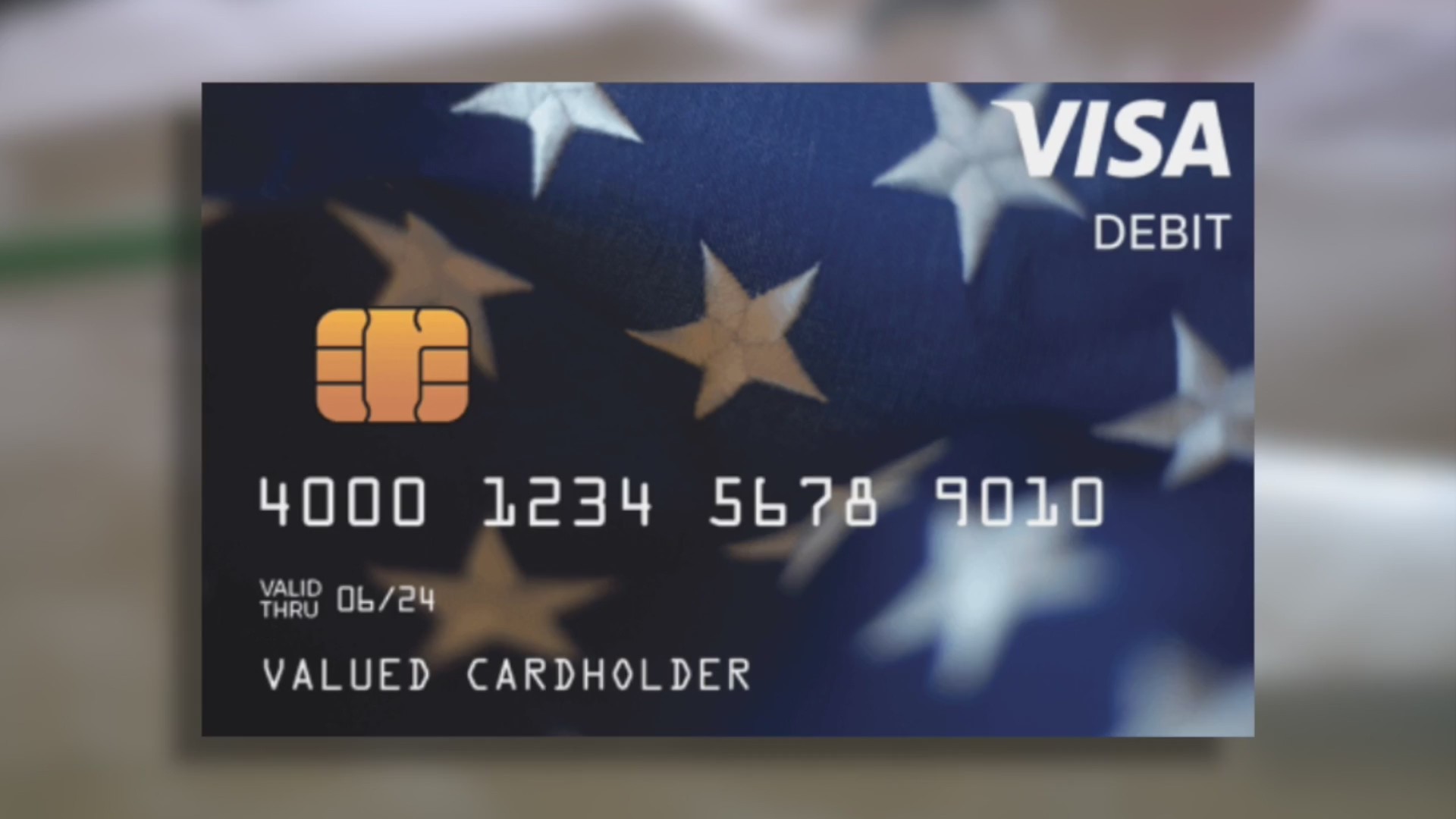 Pre-paid debit card for stimulus payment