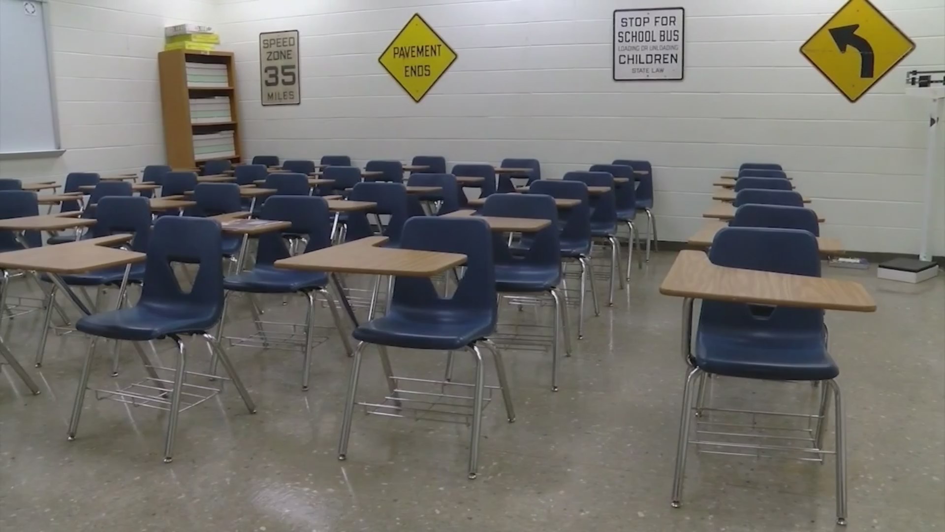 Picture of empty classroom