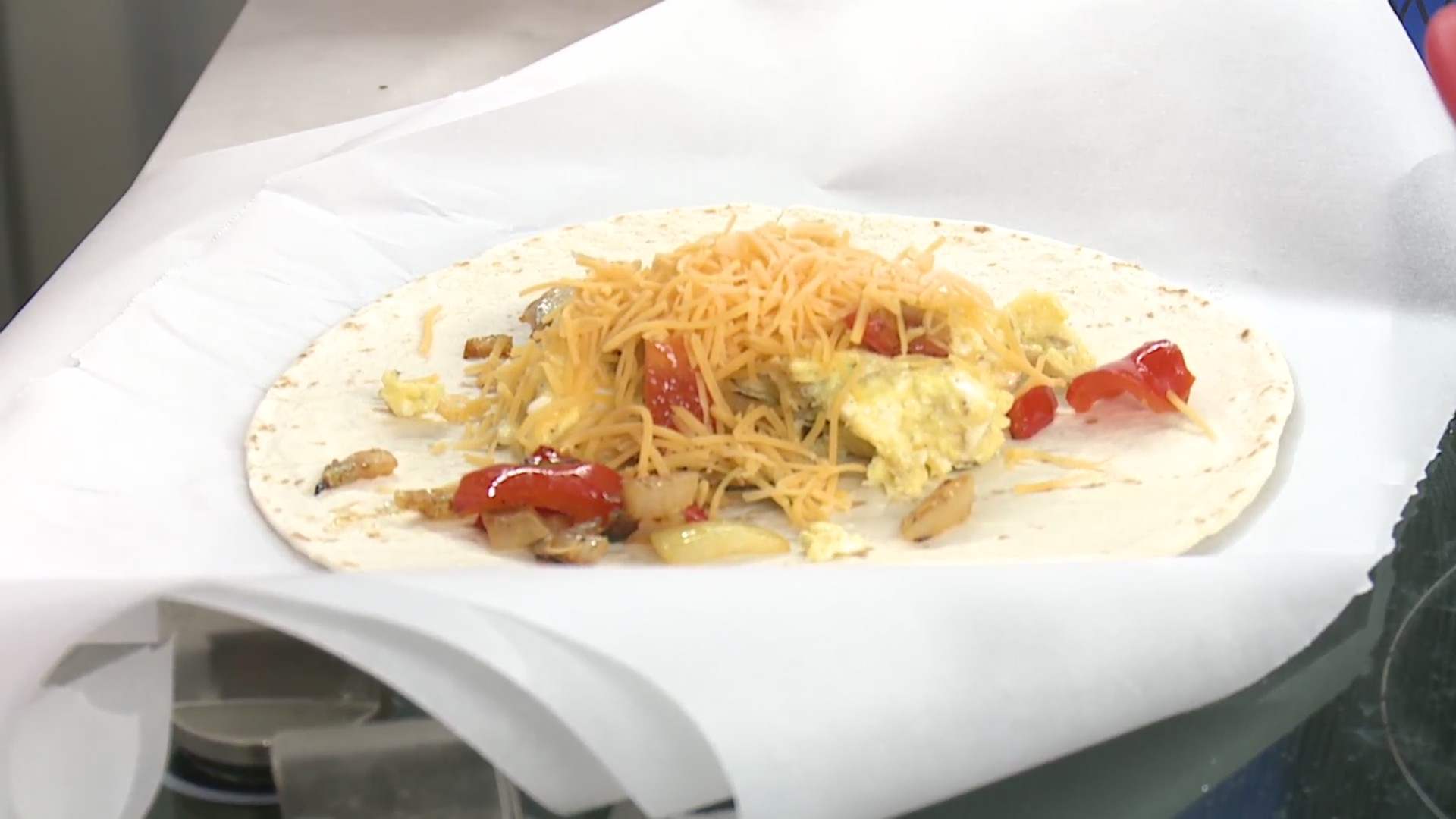 Picture of breakfast burrito
