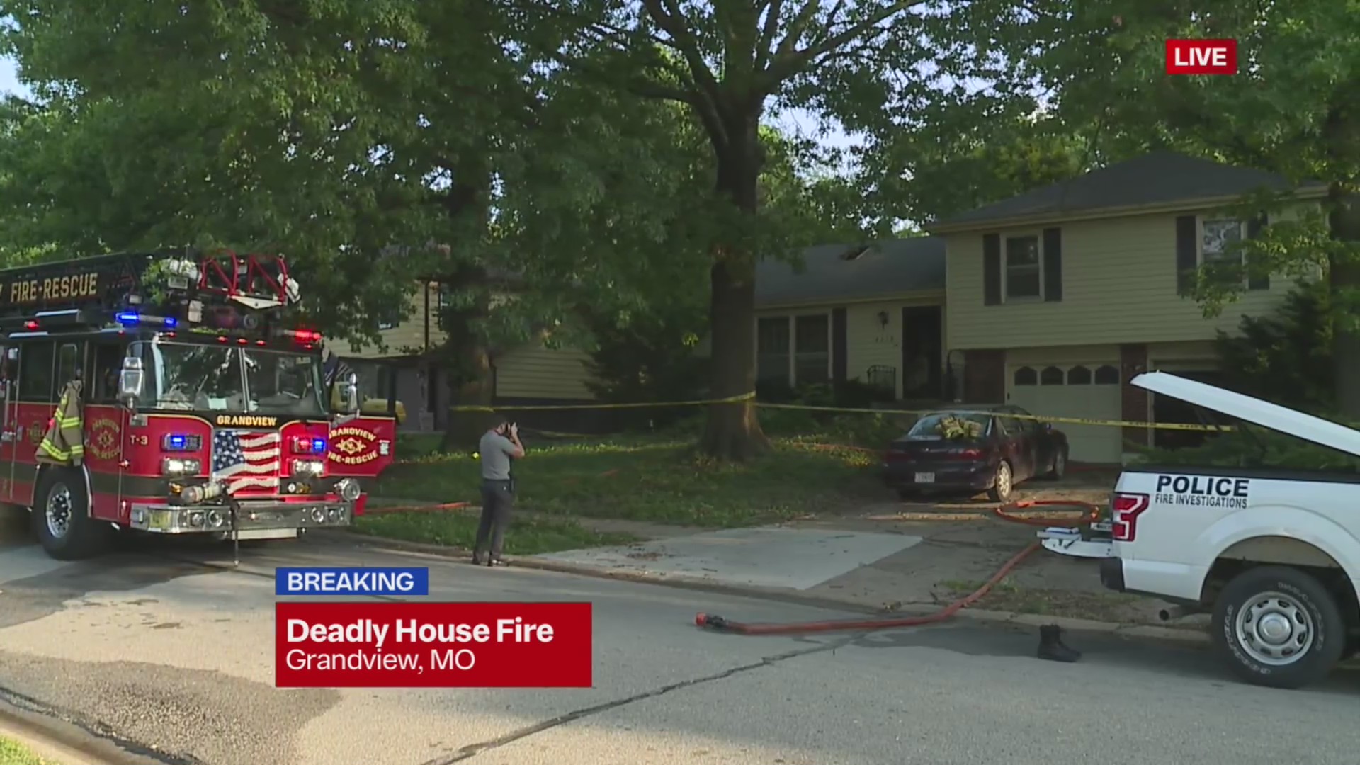 Picture of house in Grandview after fire