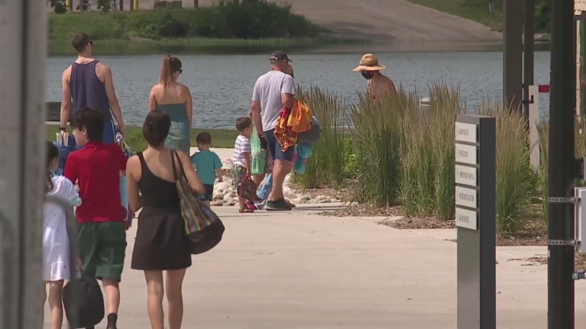 Picture of people at Lake Olathe