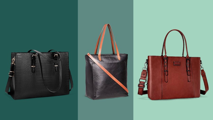 BestReviews Illustrations / Fashionable leather tote bags with plenty of space for your everyday essentials